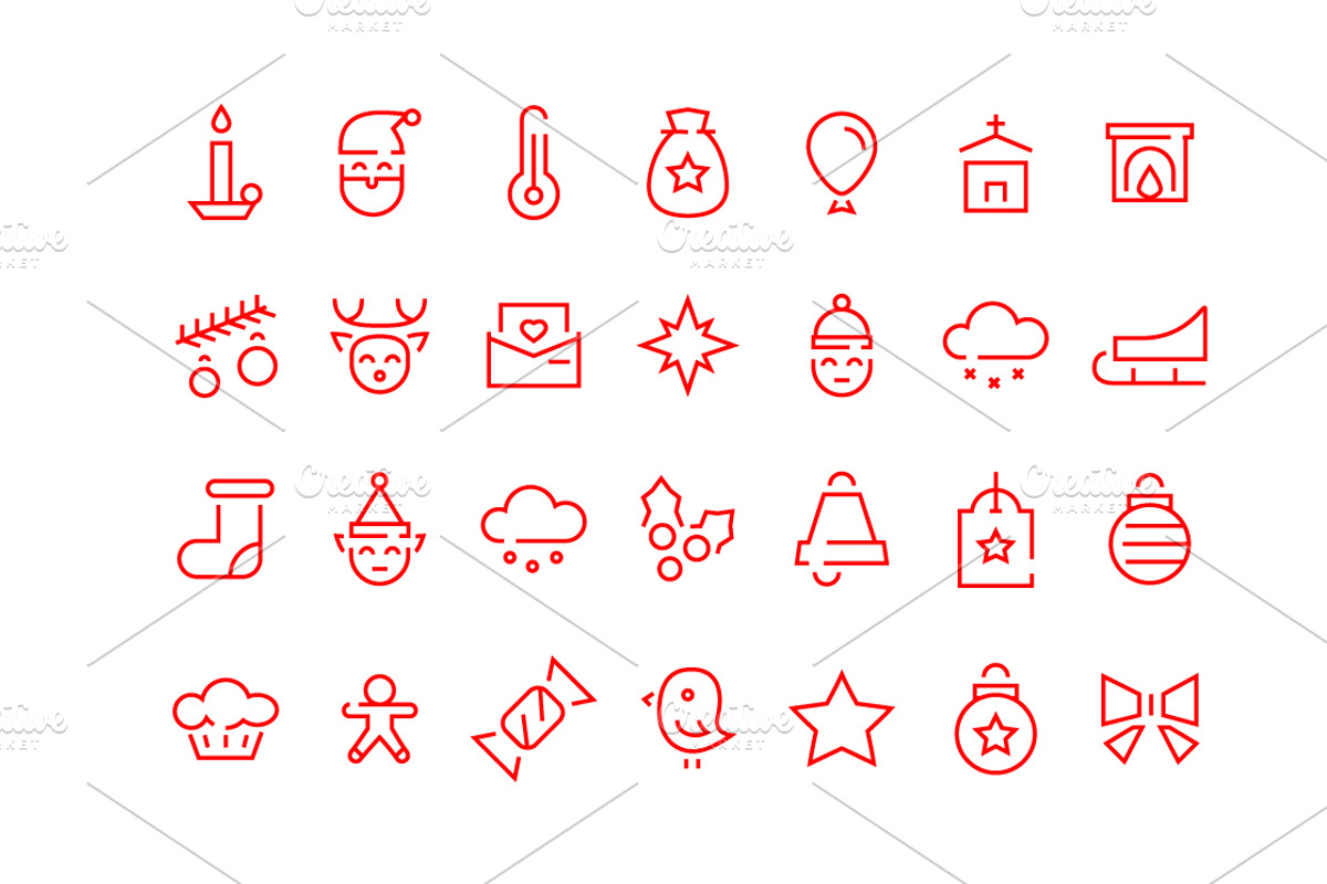 54 Christmas Icons preview 2