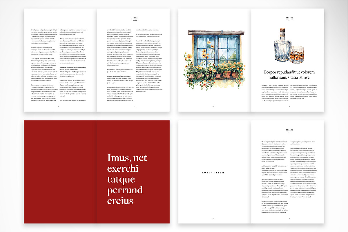 Elegant Annual Report Template, a Print Template by McLittle Stock (Photo 3 of 6)