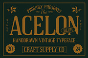 Acelon Blur, a Serif Font by Craft Supply Co. (Thumbnail 1 of 8)