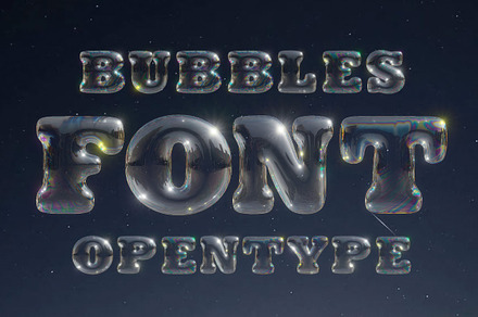 Bubbles Font, a Symbol Font by Handmadefont