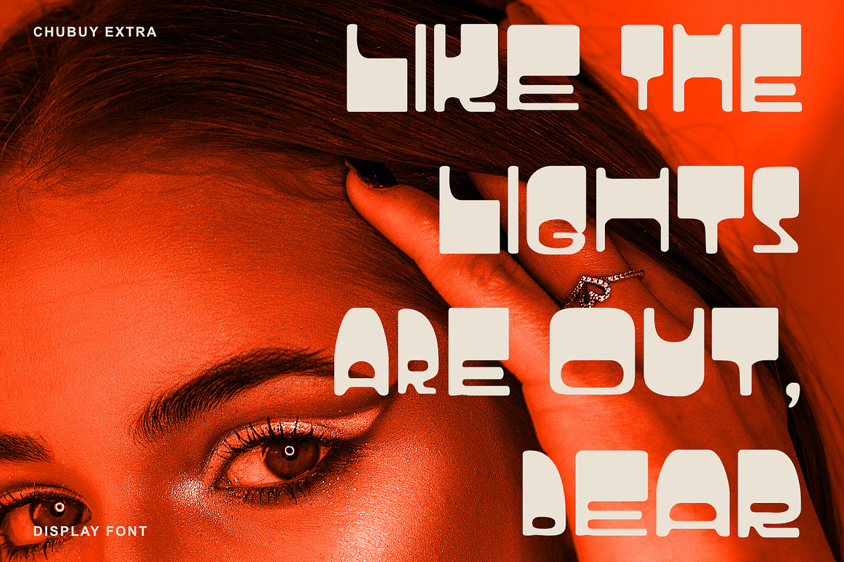 Chubuy Extra - Display Font, a Sans Serif Font by Khoir (Photo 10 of 12)