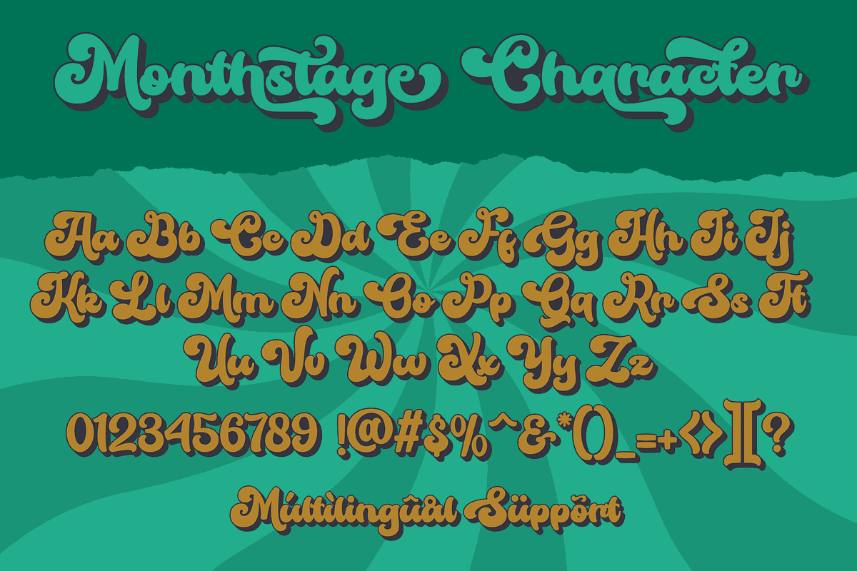 Monthstage, a Script Font by ahweproject (Photo 9 of 11)