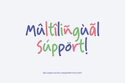 Becomes Notes Handwritten Font, a Handwritten Font by alphArtype (Thumbnail 7 of 11)