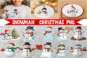 Snowman Christmas PNG Bundle, an Object Graphic by Digi_Design_World (Thumbnail 1 of 6)