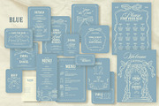 Blue dream wedding templates, a Stationery Template by Garden in frame (Thumbnail 6 of 9)