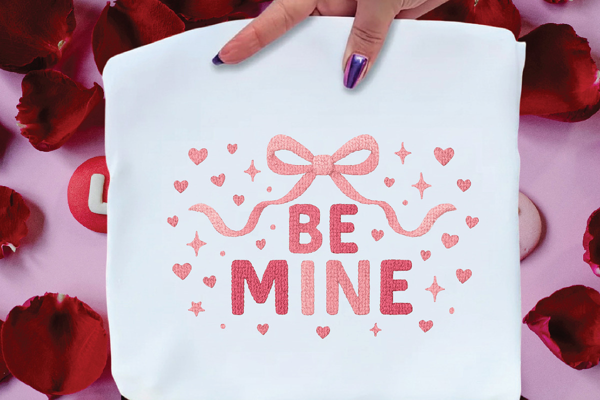 Yarn Be Mine Coquette Bow, Valentine, an Illustration by Black Bird Studio (Photo 2 of 8)