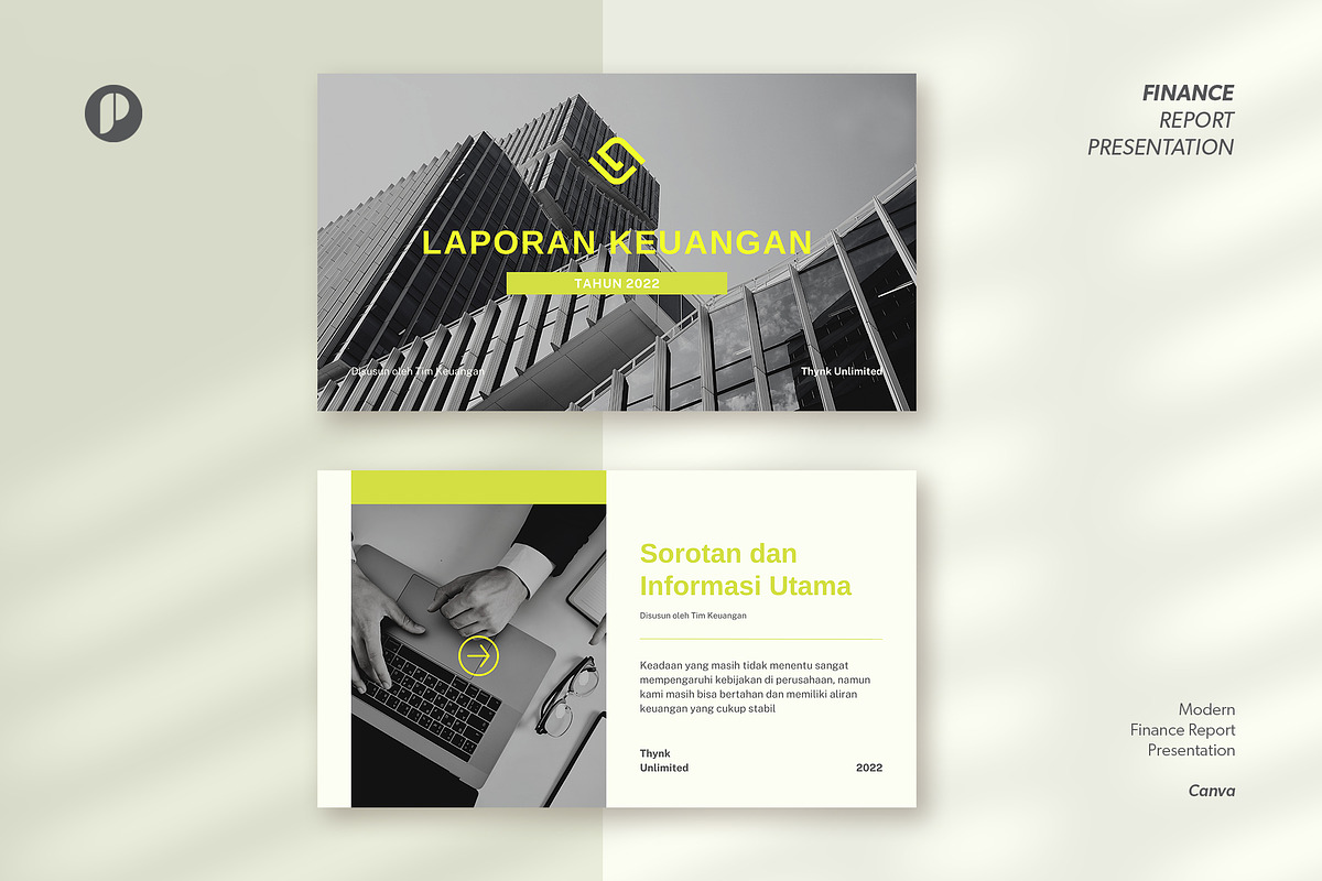 Modern Financial Report Presentation, a Presentation Template by peterdraw (Photo 1 of 6)