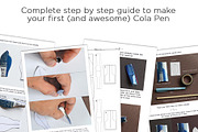 Cola Pen How to Make Tutorial, a Stationery Template by ZenLettering (Thumbnail 3 of 6)