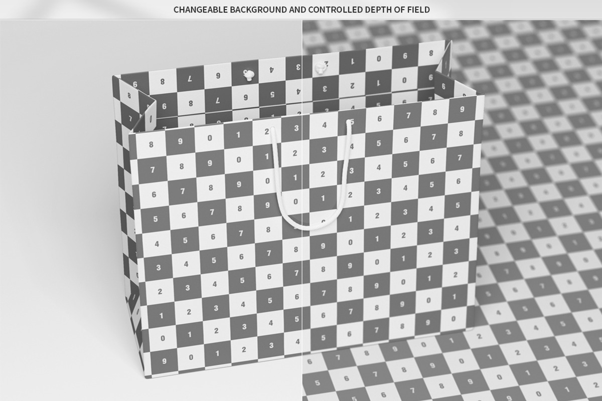 Large Cardboard Shopping Bag Mock-Up, a Packaging Mockup by MassDream (Photo 7 of 9)