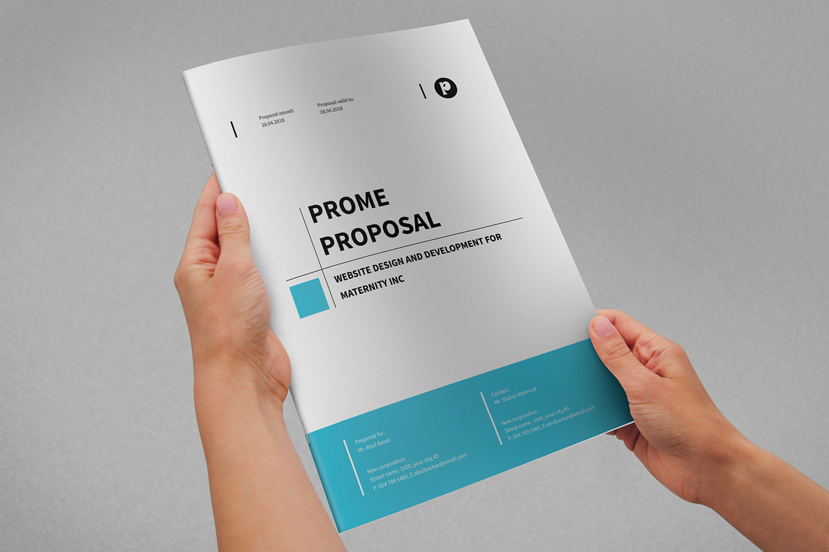 Proposal Template 02, a Stationery Template by DesignGhar (Photo 1 of 10)