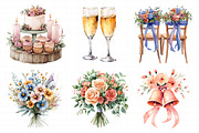 Wedding Watercolor Clipart, an Illustration by Daily.Designs (Thumbnail 4 of 7)