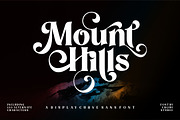Mount Hills - Display Curve, a Sans Serif Font by ErgibiStudio (Thumbnail 1 of 11)