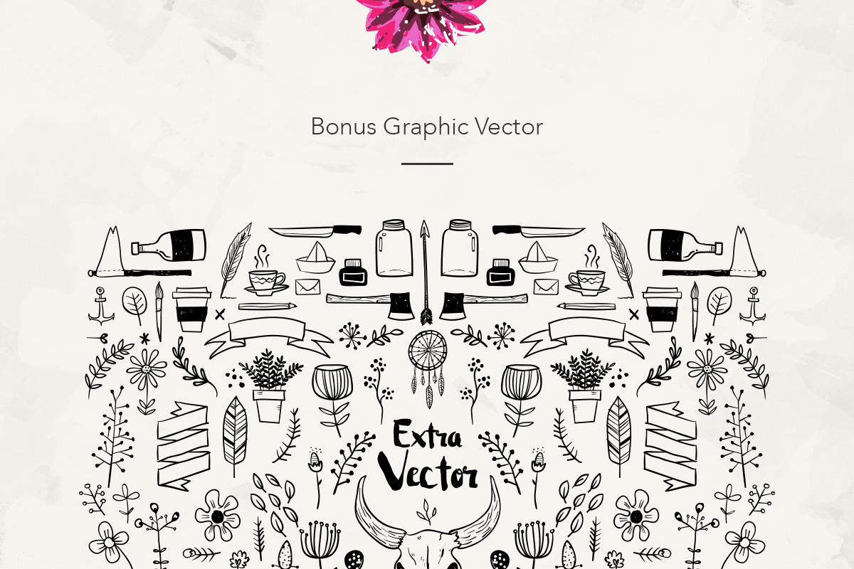 Fouyers + Bonus Badges & Vectors preview 2