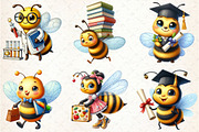 Back to School Bee Sublimation Clipa, a Seasonal Illustration by Rose Art (Thumbnail 3 of 4)