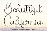 Beautiful California, a Handwritten Font by InermediaSTUDIO (Thumbnail 1 of 8)