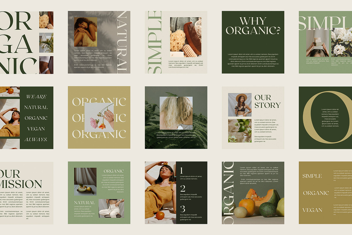 Gaia Natural Canva IG Template, a Social Media Template by JZ Creative Space (Photo 2 of 5)