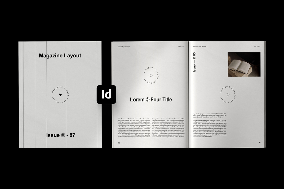 Minimalist Editorial Magazine Layout, a Magazine Template by Lunaria (Photo 1 of 11)