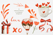 Valentines Roses Watercolor Flowers, an Illustration by Artcard Watercolor (Thumbnail 6 of 11)