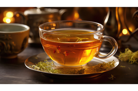 glass beverage tea drink herbal ai, a Food & Drink Photo by pikepicture