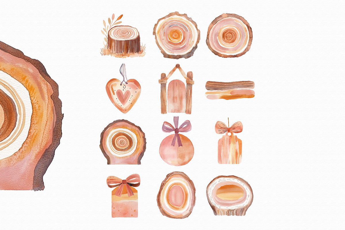 Watercolor Tag Clipart PNG, an Illustration by Libby Wishes (Photo 2 of 4)