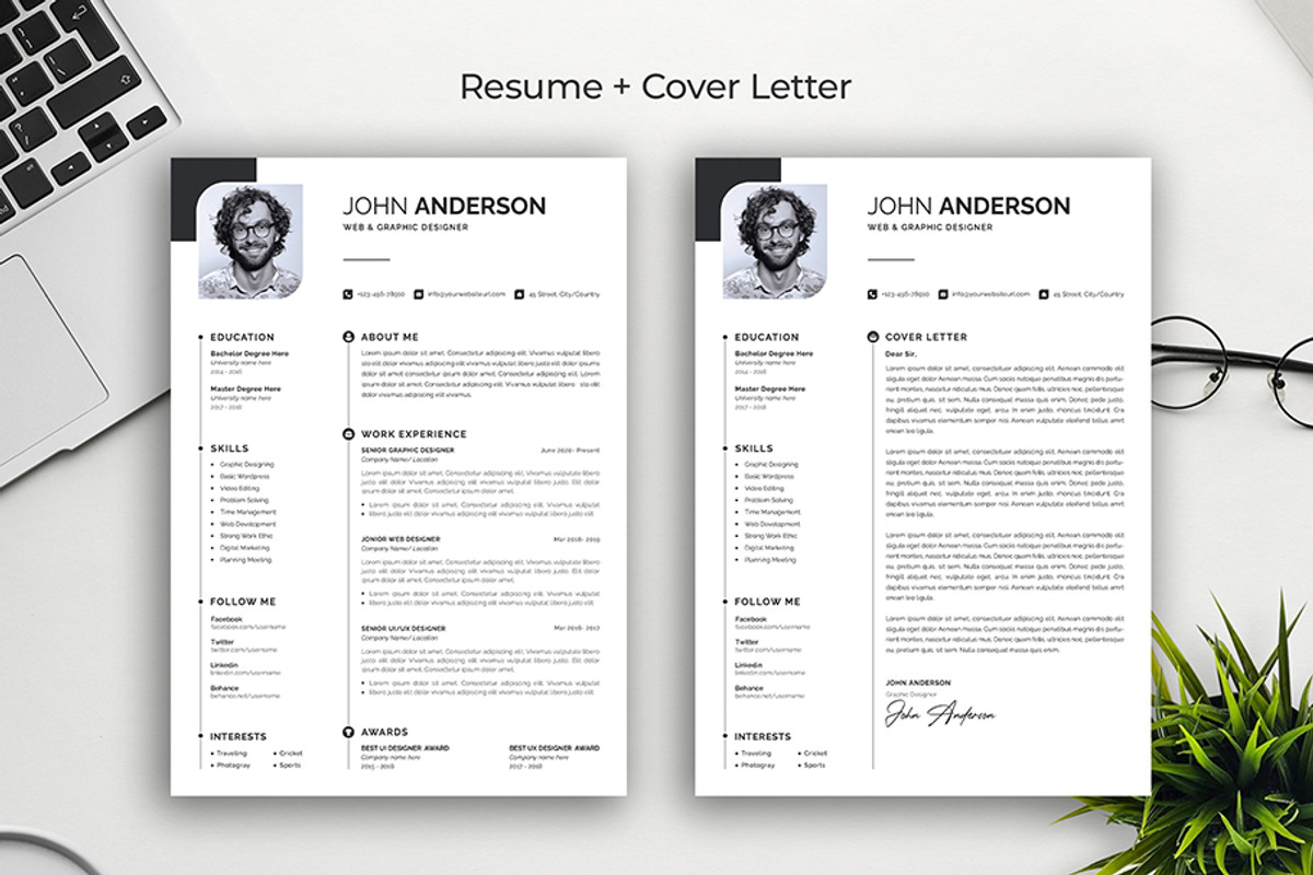 Clean Resume CV, a Resume Template by Abdul Studio (Photo 2 of 5)
