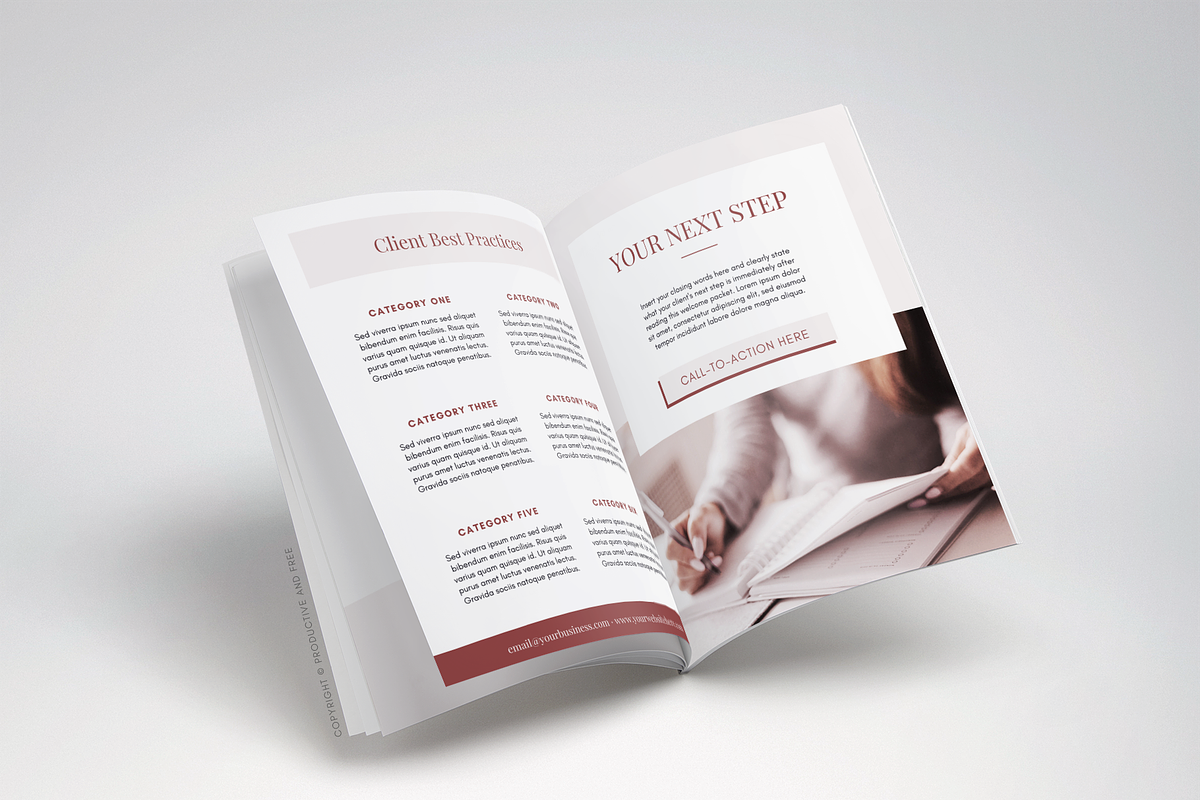 Client Experience Welcome Packet, a Magazine Template by ProductiveandFree (Photo 11 of 15)