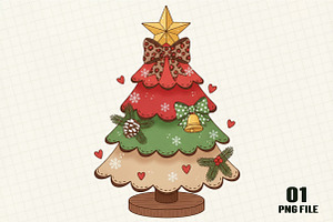 Christmas Tree PNG, an Illustration by DreamCafeArt
