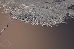 San francisco city map 3d rendering stock photo containing san francisco and