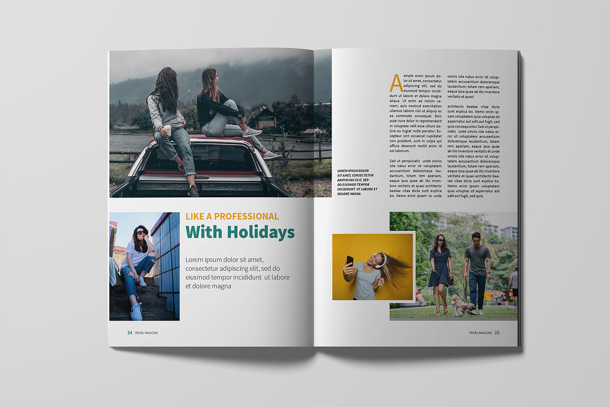 Travel Magazine Template, a Magazine Template by xtratimebd (Photo 7 of 9)