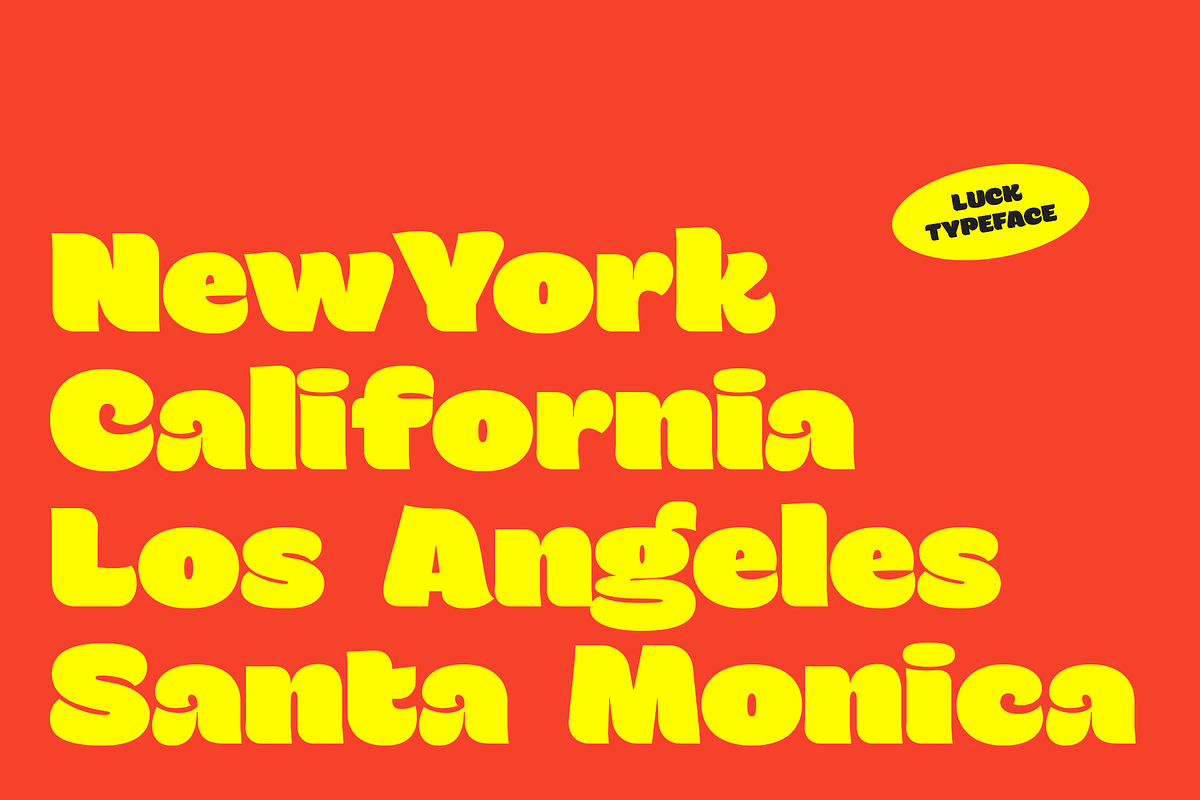Luck | Groovy Bold Display Font, a Sans Serif Font by Jolicia Type (Photo 11 of 15)