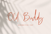 Old Buddy - Handwritten Font, a Script Font by Awanstudio (Thumbnail 1 of 7)