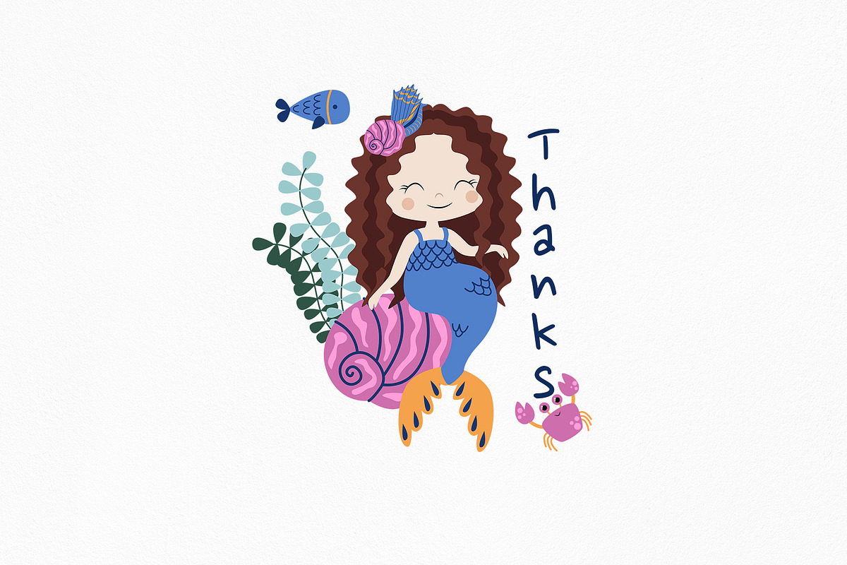 Little Mermaid Collection, an Object Illustration by owlasya (Photo 10 of 10)