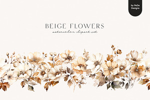 Beige Flowers