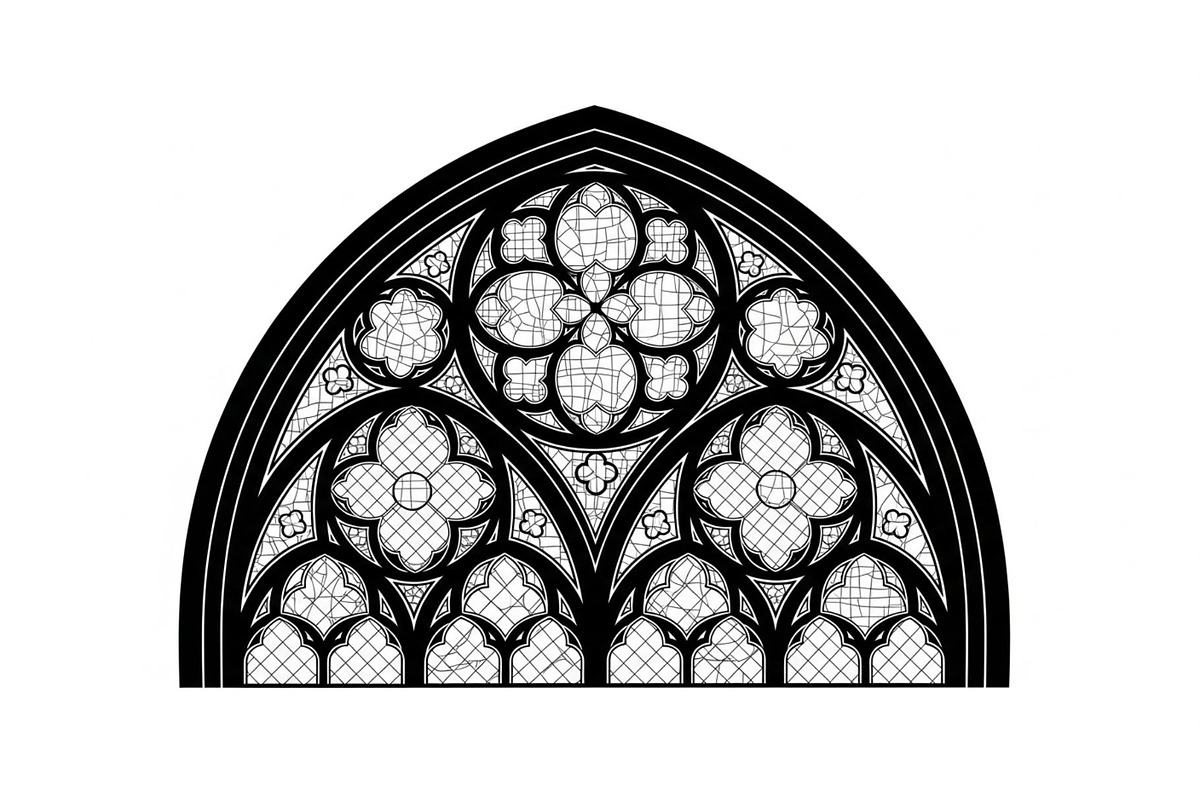 Gothic Church Window Frame Bundle, an Illustration by jahid234 (Photo 23 of 31)