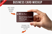 Business Card Mockup PSD, an Advertising Mockup by Bruno's Shop (Thumbnail 1 of 4)
