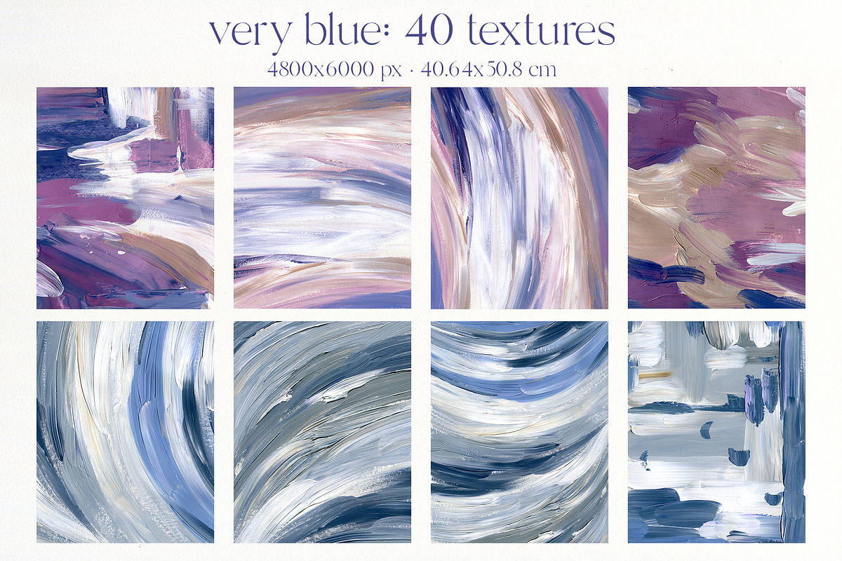 VERY PERI & BLUE abstract textures, a Texture Graphic by Yuliya Derbisheva (Photo 7 of 14)