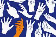 Hand Gesture Silhouette, an Illustration by Tekuni (Thumbnail 2 of 8)