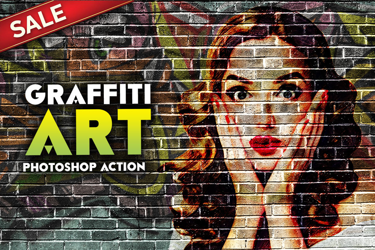 Graffiti Art Photoshop Action, an Action Add-On by DESIGNAVO (Photo 1 of 8)