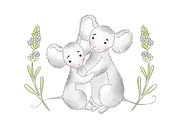 Mouse Mother and me clipart, an Animal Illustration by Magic Story Studio (Thumbnail 3 of 4)