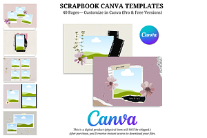 Scrapbook Canva Template, a Social Media Template by Wicked Creative