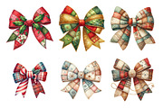 Christmas Patchwork Bow, an Illustration by Design Market (Thumbnail 4 of 5)