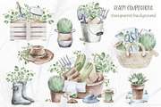 Watercolor Gardening Clipart Set, a Seasonal Illustration by LenArt (Thumbnail 2 of 15)