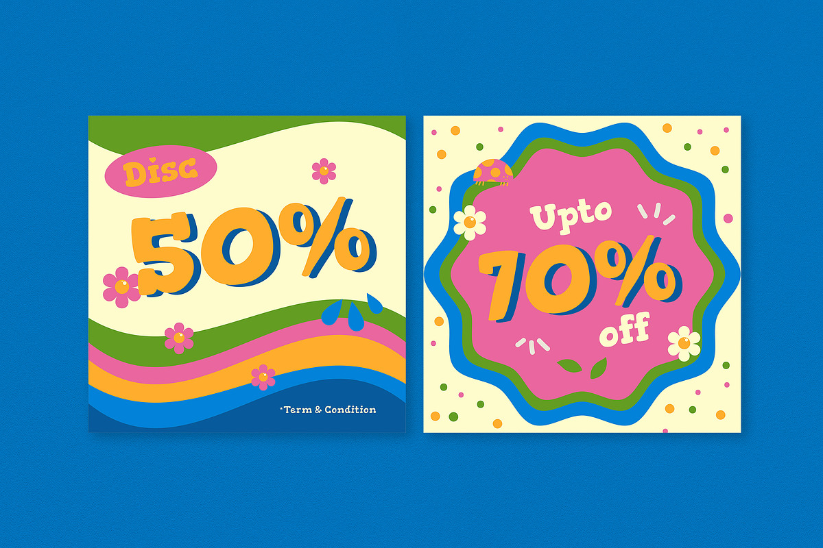 Aesthetic Spring Break Sale Banner, an UI Kit Template by graphicook (Photo 3 of 6)