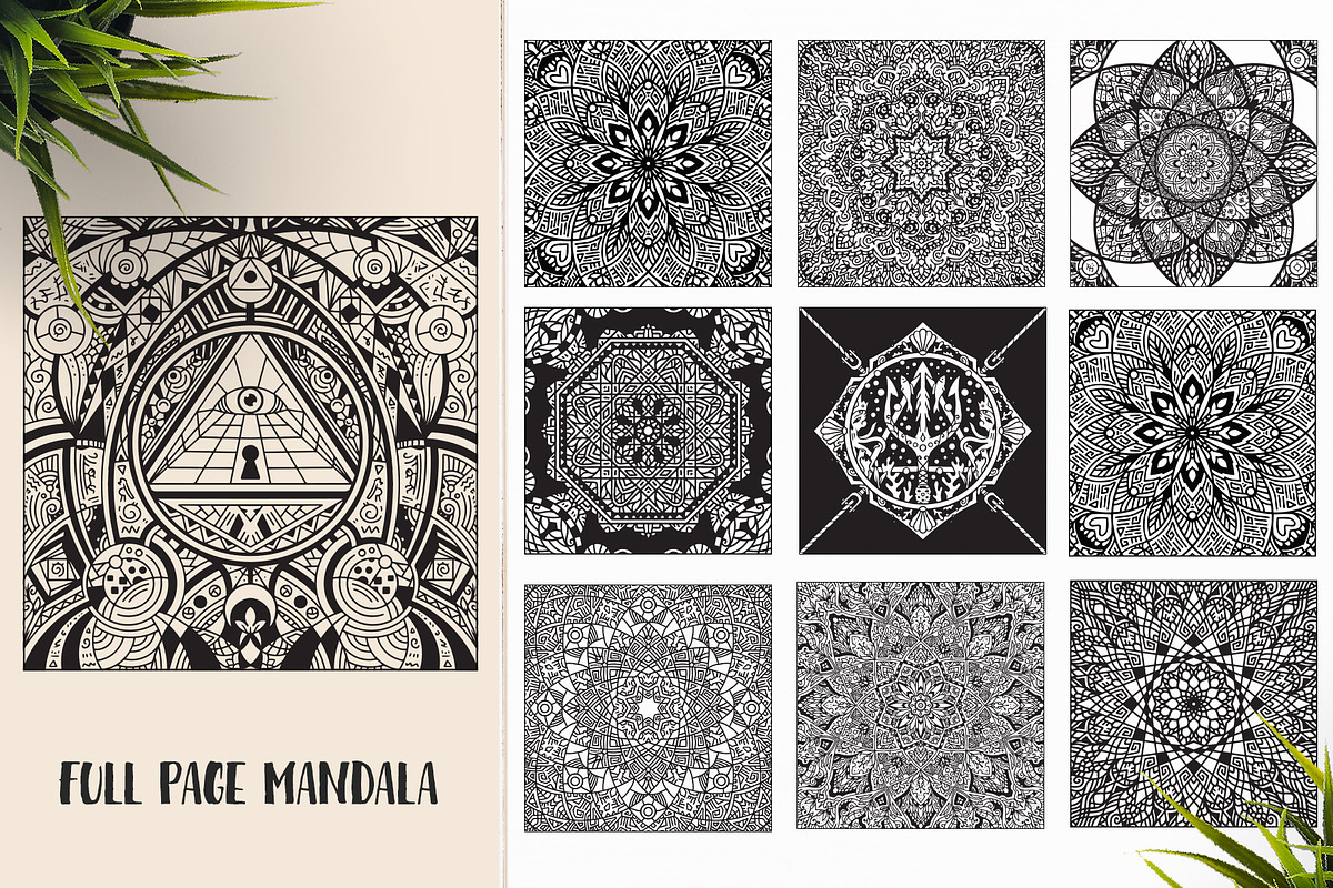 530 Vector Mandala Ornaments, an Animal Illustration by pixaroma (Photo 32 of 55)