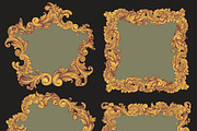 Collection vintage engraved frames., a Decorative Illustration by Vector Engraving (Thumbnail 9 of 31)