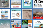 Travel Canva Instagram Pack, a Social Media Template by Mike Brennan Art & Design (Thumbnail 2 of 3)