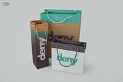 Corrugated Paper Bag 3 Types Mockup, an Advertising Mockup by Denny's Mock-ups (Thumbnail 4 of 6)