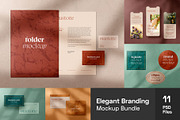 Elegant Stationery Branding Mockup, an Advertising Mockup by Deeplab (Thumbnail 1 of 14)