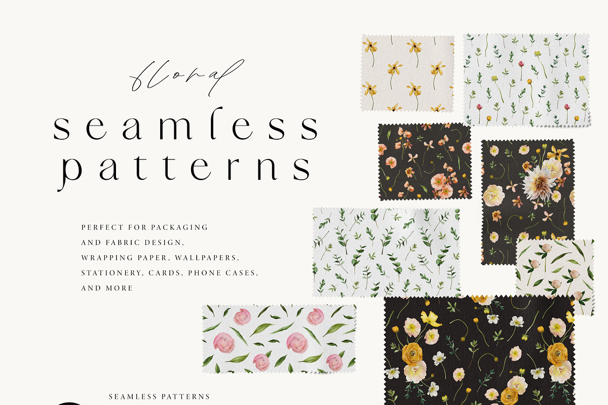 Flower Garden watercolor collection, a Decorative Illustration by Diana Askarova Art (Photo 8 of 11)