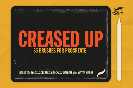 Creased Up Brush Pack for Procreate